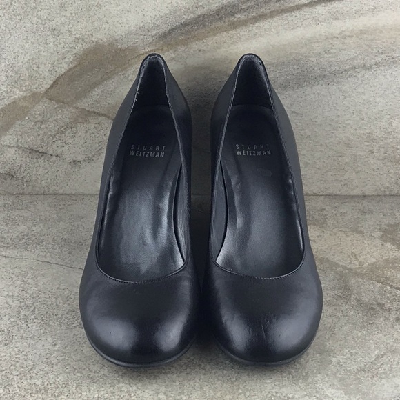 Stuart Weitzman Round Toe Wedge Pumps - Picture 2 of 8